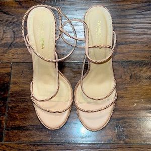 Fashion nova rhinestone heels